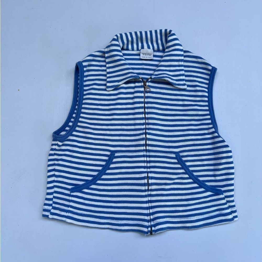 united colors if benetton sleeveless striped  Women  top size Medium
